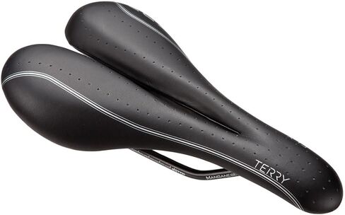 سرج Terry Bike Saddle للسيدات FLX جل - مقعد دراجة للنساء - غطاء جلد أسود - مرن ومريح in Kuwait