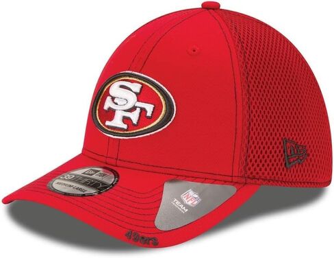 قبعة New Era للكبار من الجنسين NFL 39thirty Neo 2 قابلة للتمدد (as1، Alpha، m، l، San Francisco 49ers Red، متوسط/كبير) in Saudi Arabia