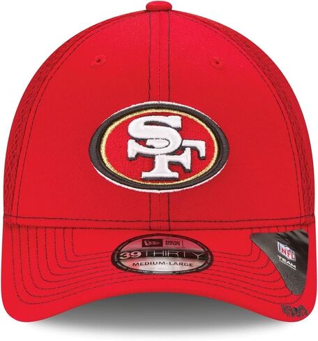 قبعة New Era للكبار من الجنسين NFL 39thirty Neo 2 قابلة للتمدد (as1، Alpha، m، l، San Francisco 49ers Red، متوسط/كبير) in Saudi Arabia