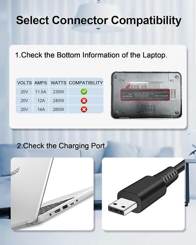 280W USB Tip Laptop Charger for MSI GE76 GE66 Raider GP76 GP66 Leopard WE76 WE76-11UX Laptop AC Power Adapter 20V 14A in Saudi Arabia