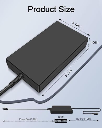 280W USB Tip Laptop Charger for MSI GE76 GE66 Raider GP76 GP66 Leopard WE76 WE76-11UX Laptop AC Power Adapter 20V 14A in Saudi Arabia