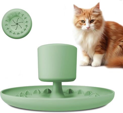 Silicone Cat Slow Feeder,Slow Feeder Cat Bowl,Non-Slip Suction Cup Cat Slow Feeder Bowl,Dishwasher Safe Cat Dish,Funny Designs Slow Feeder for Cats in Saudi Arabia