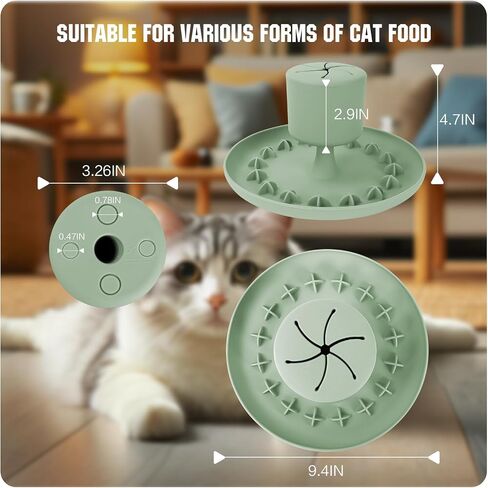 Silicone Cat Slow Feeder,Slow Feeder Cat Bowl,Non-Slip Suction Cup Cat Slow Feeder Bowl,Dishwasher Safe Cat Dish,Funny Designs Slow Feeder for Cats in Saudi Arabia