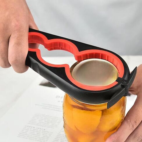 فتاحة مرطبانات متعددة الوظائف: أداة فتح علب زجاجات 5 في 1، علبة، مجموعة فتاحة متعددة للصودا مع وسادة مطاطية غير قابلة للانزلاق، سهلة الاستخدام للأطفال وكبار السن والذين يعانون من التهاب المفاصل in Saudi Arabia