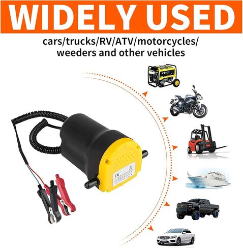 AIGMISON 12V 60W Oil Change Extractor,Oil Diesel Fluid Extractor Pump, Oil Suction Pump With Overload Protection,Car Engine Oil Pump with Hose in Saudi Arabia