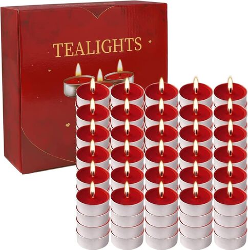Bulk 200 Pack Tealight Candles, 4 Hour Burn Time,Dinner Candle Set with Cotton Wick,Perfect for Anniversaries Decorative Events and More,White in Saudi Arabia