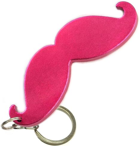 Black MUSTACHE Keychain Bottle Opener - Blank -1-100 Packs in Saudi Arabia