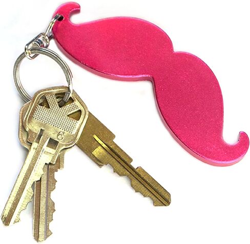 Black MUSTACHE Keychain Bottle Opener - Blank -1-100 Packs in Saudi Arabia