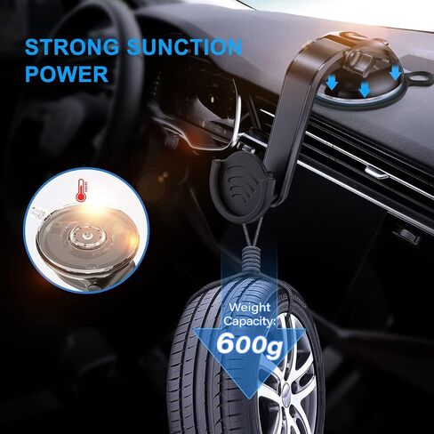 pop-tech Socket Phone Dashboard Mount: Suction Cup Cell Phone Holder fits Dash Windshield Window - Black Universal Car Mount Compatible for iphone Samsung Smartphone with Popgrip in Saudi Arabia