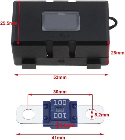 2PCS ANS Car Fuse Holders & 2PCS High Current Bolt-on Midi Fuses 40A Amp for Cars Trucks Vehicles Caravans Agricultural Machinery in Saudi Arabia