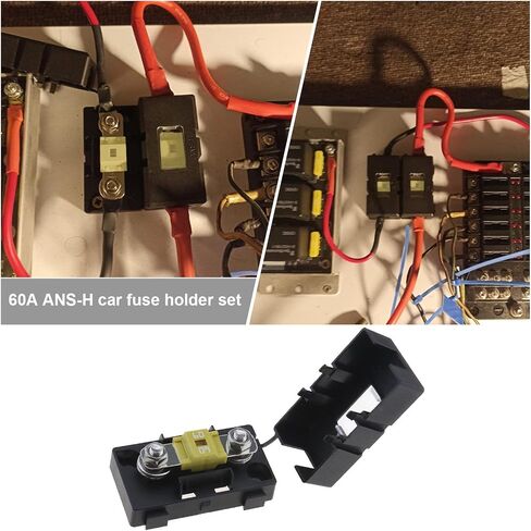 2PCS ANS Car Fuse Holders & 2PCS High Current Bolt-on Midi Fuses 40A Amp for Cars Trucks Vehicles Caravans Agricultural Machinery in Saudi Arabia