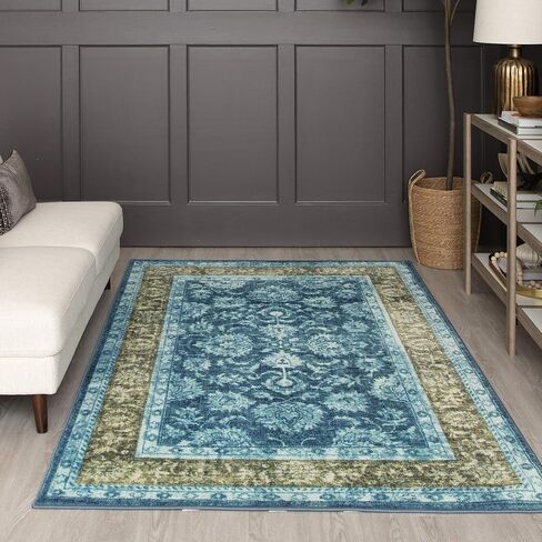 سجادة Mohawk Home Floral Worcester باللون الأرجواني، (2 × 8 بوصة) in Saudi Arabia