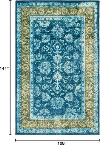 سجادة Mohawk Home Floral Worcester باللون الأرجواني، (2 × 8 بوصة) in Saudi Arabia