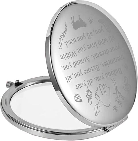 مرآة مدمجة موسيقية من FEELMEM Into Woods خلفك، كل ذكرياتك لمحبي المسرح الموسيقي هدية مرآة مدمجة من برودواي in Kuwait