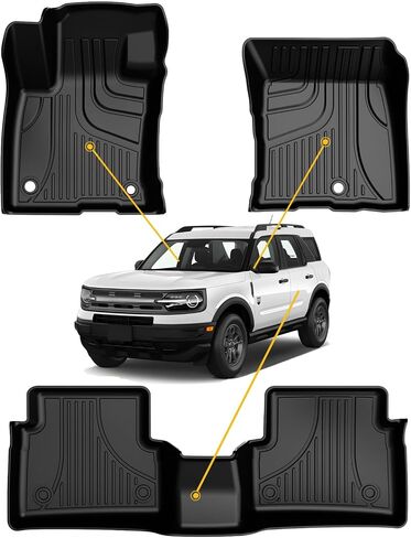 Original Cargo Liner and Backrest Mats for Ford Explorer 2020-2024 6/7 Seats All Models - Custom Fit Trunk Mat and Backrest Mats - All Weather Protection Anti-Skid Car Mats for Ford Explorer in Saudi Arabia