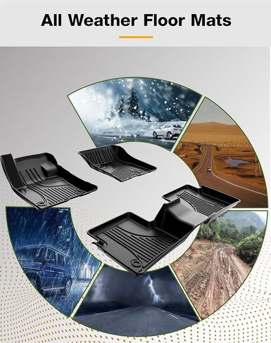 Original Cargo Liner and Backrest Mats for Ford Explorer 2020-2024 6/7 Seats All Models - Custom Fit Trunk Mat and Backrest Mats - All Weather Protection Anti-Skid Car Mats for Ford Explorer in Saudi Arabia