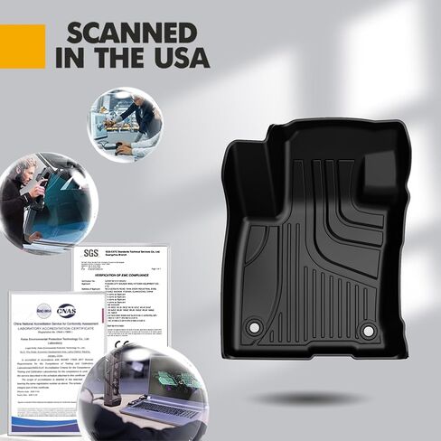 Original Cargo Liner and Backrest Mats for Ford Explorer 2020-2024 6/7 Seats All Models - Custom Fit Trunk Mat and Backrest Mats - All Weather Protection Anti-Skid Car Mats for Ford Explorer in Saudi Arabia