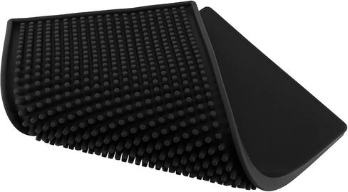 HOZEON 7 Pack 12 x 6 Inch Rubber Bar Service Mat, Non Slip Rubber Bar Spill Mat, Thick Black Bar Mats for Countertop, Bar, Kitchen, Restaurant, Bartender, Hotel in Saudi Arabia