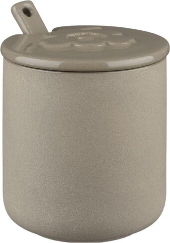 MARIMEKKO Oiva Unikko Spice Jar with Spoon and Lid — Refine Your Kitchen Décor with Our Iconic Floral Dinnerware — Stylish Porcelain Spice Jars to Elevate Your Dining Experience (3 in x 3.5 in) in Saudi Arabia