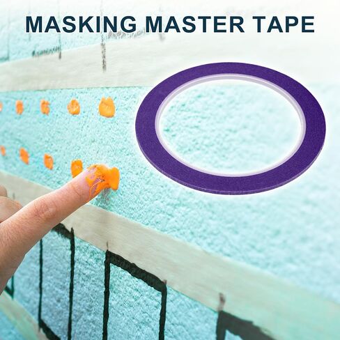 Painters Tape Medium Tack Easy Removal Masking Master Tape Purple 1 Pc 2500 x 0.40 x 0.01cm / 27.34 Yards x 0.16 Inches x 140um in Saudi Arabia
