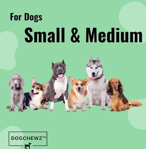 DOGCHEWZ™ حلوى مضغ صغيرة معقودة ثنائية اللون للكلاب مع دجاج ملفوف 3 بوصات (18 قطعة/كيس) - بنكهة الدجاج in Saudi Arabia