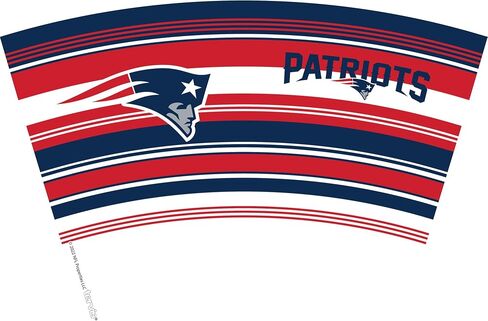 Tervis NFL New England Patriots - Hype Stripes Made in USA Double Walled Insulated Tumbler Travel Cup Keeps Drinks Cold & Hot, 16oz, Classic in Saudi Arabia