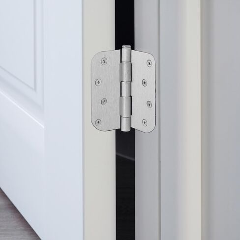 12-Pack Rounded Steel Door Hinges, Oil Rubbed Bronze - 4-inch x 4-inch Interior Hinges, 5/8-inch Radius, Fits Standard Doors – Design House 189977 in Kuwait