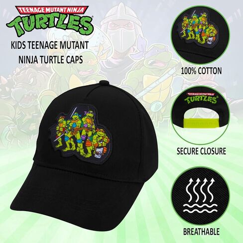 Teenage Mutant Ninja Turtles Baseball Cap, TMNT Baseball Hat for Boys, Ninja Turtles Kid Hat, Cotton Hat Orange in Saudi Arabia