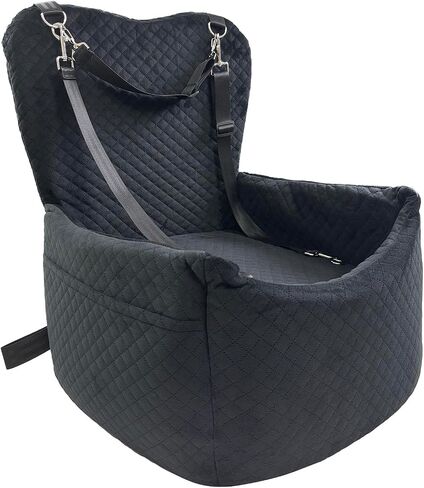 مقعد السيارة للكلاب آمن ومريح، مقعد للكلاب، سرير سفر، مقعد فاخر للكلاب، مقعد معزز للمقاعد الأمامية، مقعد سيارة للكلاب للكلاب الصغيرة والمتوسطة، يمكن تفكيكه لسهولة التنظيف، حشوة سميكة من رغوة الذاكرة in Saudi Arabia