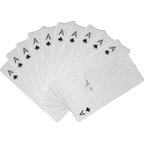 10 Pcs Ace of Spades Bottle Openers, Poker Card Bottle Openers, Stainless Steel Portable Metal Credit Card Beer Bottle Can Cap Openers for Wallet Pocket, Wedding Birthday Party-silver