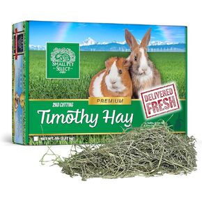 Small Pet Select 2nd Cutting Perfect Blend Timothy Hay Pet Food for Rabbits, Guinea Pigs, Chinchillas and Other Small Animals, Premium Natural Hay Grown in The US, 40 LB