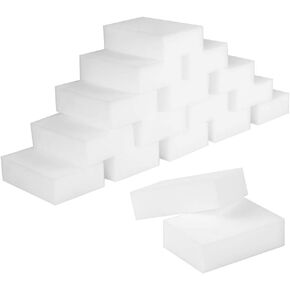 CertBuy 50 Pack Extra Thick Magic Sponge Eraser Cleaning Melamine Foam Eraser Sponge Magic Cleaning Pads for Kitchen, Bathroom, Furniture, Leather, Car Cleaning Tool - 100x70x30mm