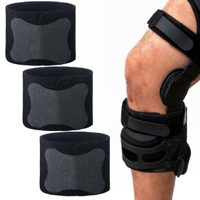 3 Pcs Anti Slip Strap Knee Brace Support Strap Anti Slip Strap Leg Brace to Prevent Skin Chafing and Slipping with Knee Brace to Prevent Skin Chafing and Slipping