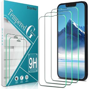 Slanku [3 Pack] Privacy Screen Protector for iPhone 14 Tempered Glass Film, Anti-Spy, Full Coverage, Case Friendly