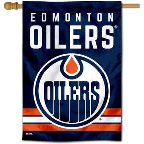 WinCraft Edmonton Oilers Double Sided Banner House Flag
