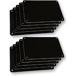 10 Pack Sign Blanks Black 7x10 PVC For Crafting, Painting, Vinyl, Safety, and Parking lot Signs