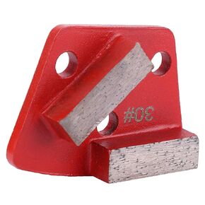 3PCS TrapezoidFloor Grinding Pad Disc 30 Grit Metal Scraper for Concrete Cement Paint