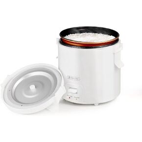 WHITE TIGER 1.3L Mini Rice Cooker, 4 Cups Rice Cooker Uncooked, Smart Rice Cooker with 24-hour Timer Preset, Portable Travel Small Rice Cooker with Removable Non-stick Pot, Small Steamer Suitable For 1-3 People For Cooking Rice, Soup, Congee & Yogurt