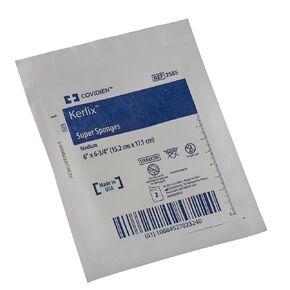 Covidien 2585 Kerlix Super Sponge, Medium, Sterile 2's in Soft Pouch (Pack of 40)