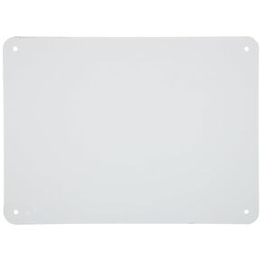 Brady 13632 10.25" Length x 7.25" Width, B-555 Aluminum, White Sign Blanks (Pack of 10)