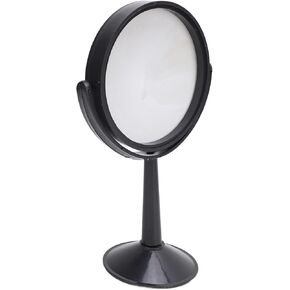 Garosa 4 Inch Convex Security Mirror Standing Rearview Mirror Convex Surface Desk Up Down 360 Degree Rotatable Round Cubicle for Personal Safety Desk with Base