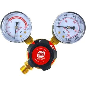 SÜA - Propane Regulator Welding Gas Gauges - CGA-510 - Rear Connector - LDP series - Check all the pictures and read the full description of this product to make sure it fits your tanks and hoses.