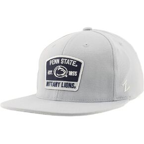 ZHATS Standard NCAA Officially Licensed Fitted Hat M15Z Switchback Light Gray, Grey, Large
