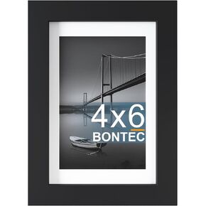 BONTEC 11x14 Picture Frame for Wall and Tabletop, Classic Design Photo Frame with PET cover, Horizontal and Vertical Display, Black, 1 Pack