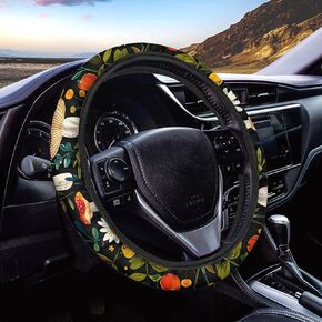 Red Aztec Steering Wheel Cover Native Indian Auto Interior Universal Car Accessories Neoprene Anti-Slip Car Steering Wheel Cover