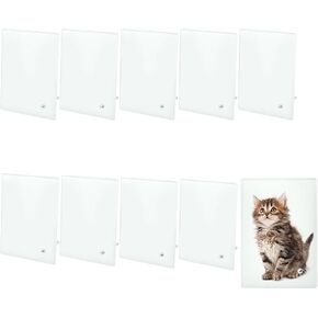 10 Pack Sublimation Glass Photo Frame Bulk Blank Tempered Glass Frame Picture Frame Heat Transfer with Display Stand for DIY Personalized Gift 4 x 6 Inch