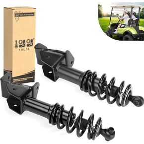 10L0L Front Shocks Absorbers Assembly Kit for Yamaha G29 Drive Gas and Electric Golf Cart 2007-2016, Passenger and Driver Side, Replace OEM JW2-F3390-00 JW2-F3350-00