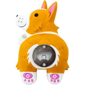 BigMouth Inc Wall Mount Bottle Opener, Funny and Practical Beer Opener, Great for Home Bars, Patios, and Man Caves, Unique Gift for Beer Lovers - Corgi Butt