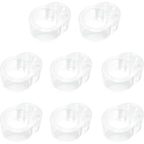 8 قطعة سدادات باب على شكل حرف O واقي حماية PVC مقبض باب شفاف باب حلقة تصادمية سدادة باب حامي الحائط مقبض جدار درع in Kuwait