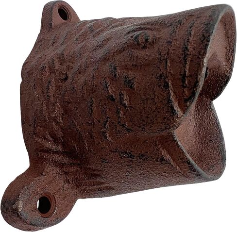 Cast Iron Wall Mounted Open Mouth Fish Bottle Opener, Nautical Kitchen Accessory for Beach House and Themed Homes, Detailed Cap Opener for Adults, 3.5 Inches in Saudi Arabia